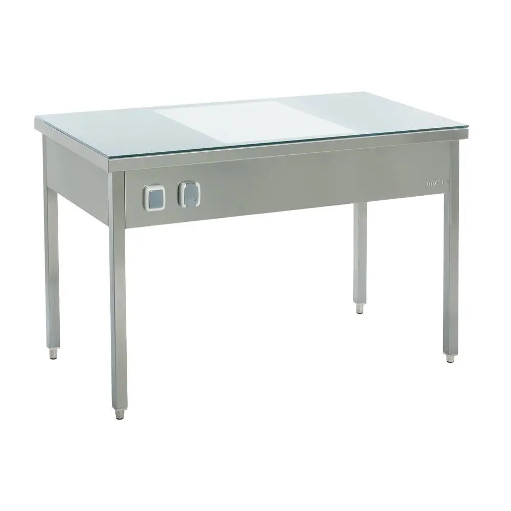 Linen inspection table - MIK 2190 - MIXTA - rectangular / folding