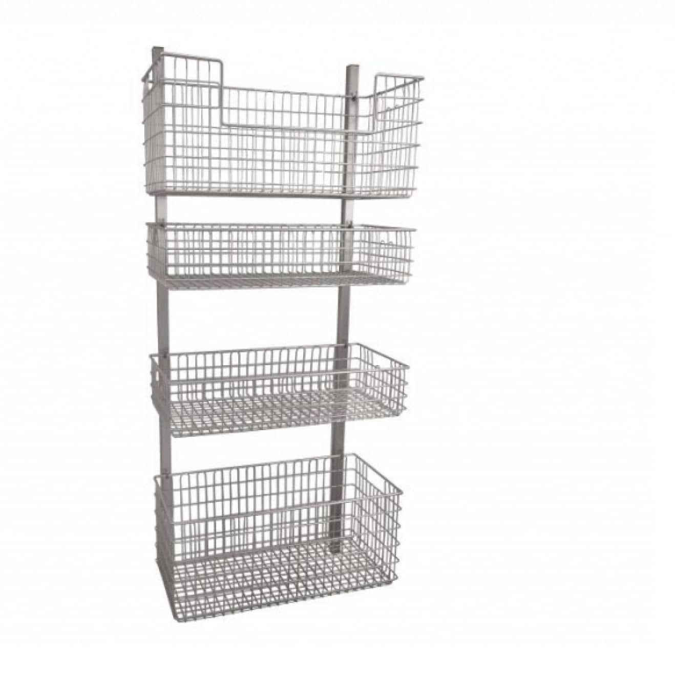 4shelf shelving unit SCEMED openstructure / stainless steel