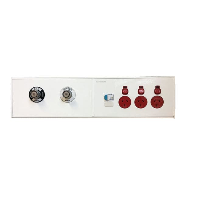 Horizontal bed head unit Med 50 ESCO Medicon wallmounted