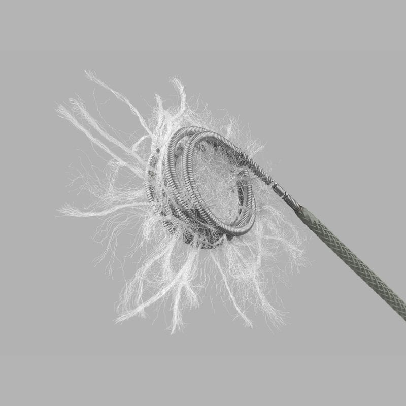 Pushable embolization coil MReye® Flipper® COOK Medical nylonfibered