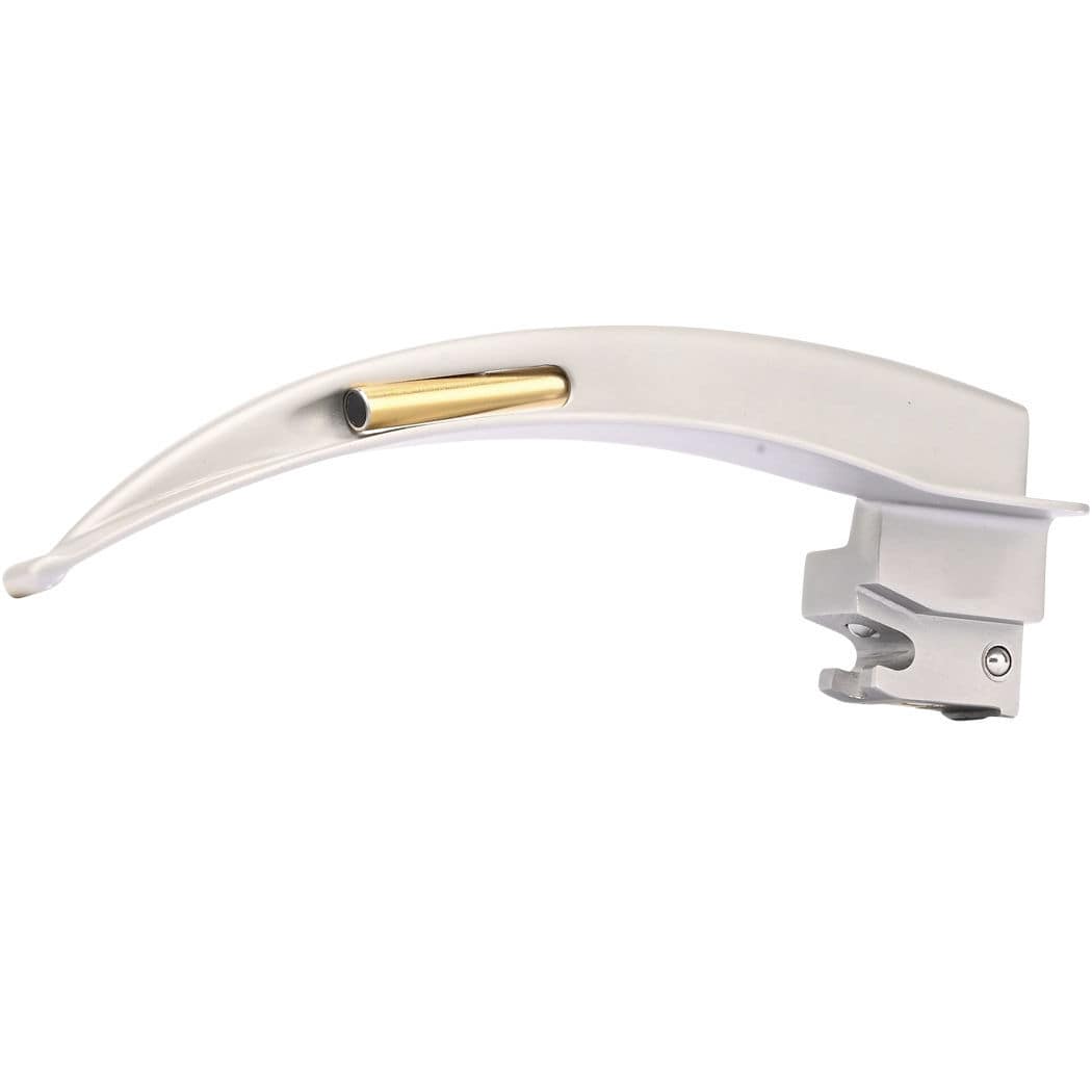 Macintosh laryngoscope blade - EXRAY - Haymed - metal / fiber optic