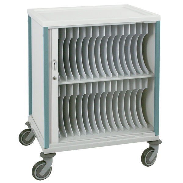 Medical trolley PRATICIMA for medical records / storage / with