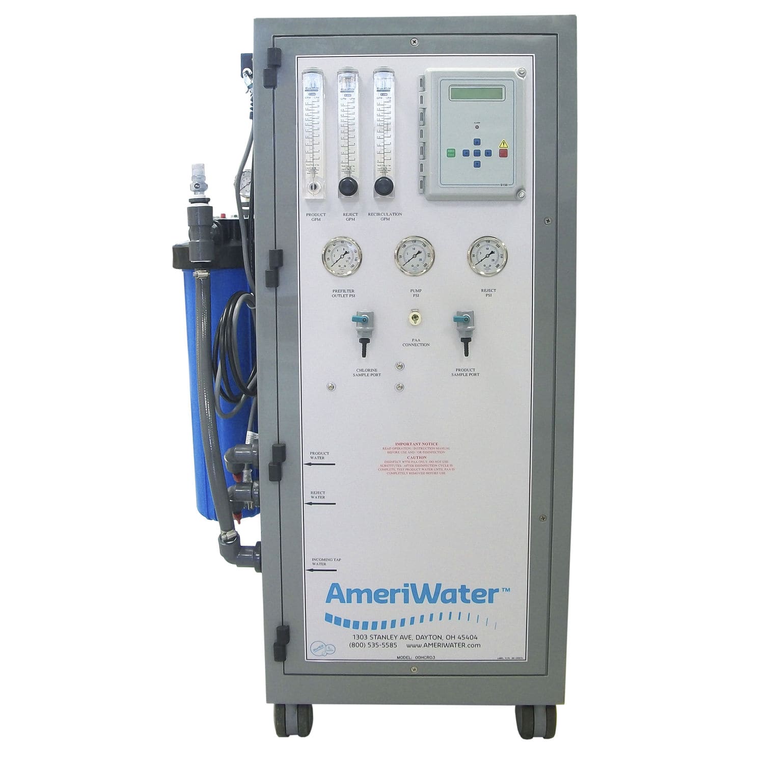Laboratory water purification system 00HC0015 AmeriWater reverse