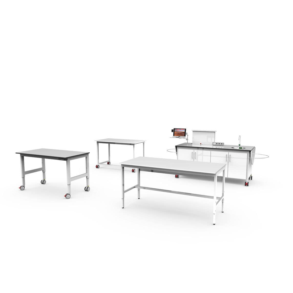 Mobile laboratory bench L6 Industrial Laborum Iberica modular