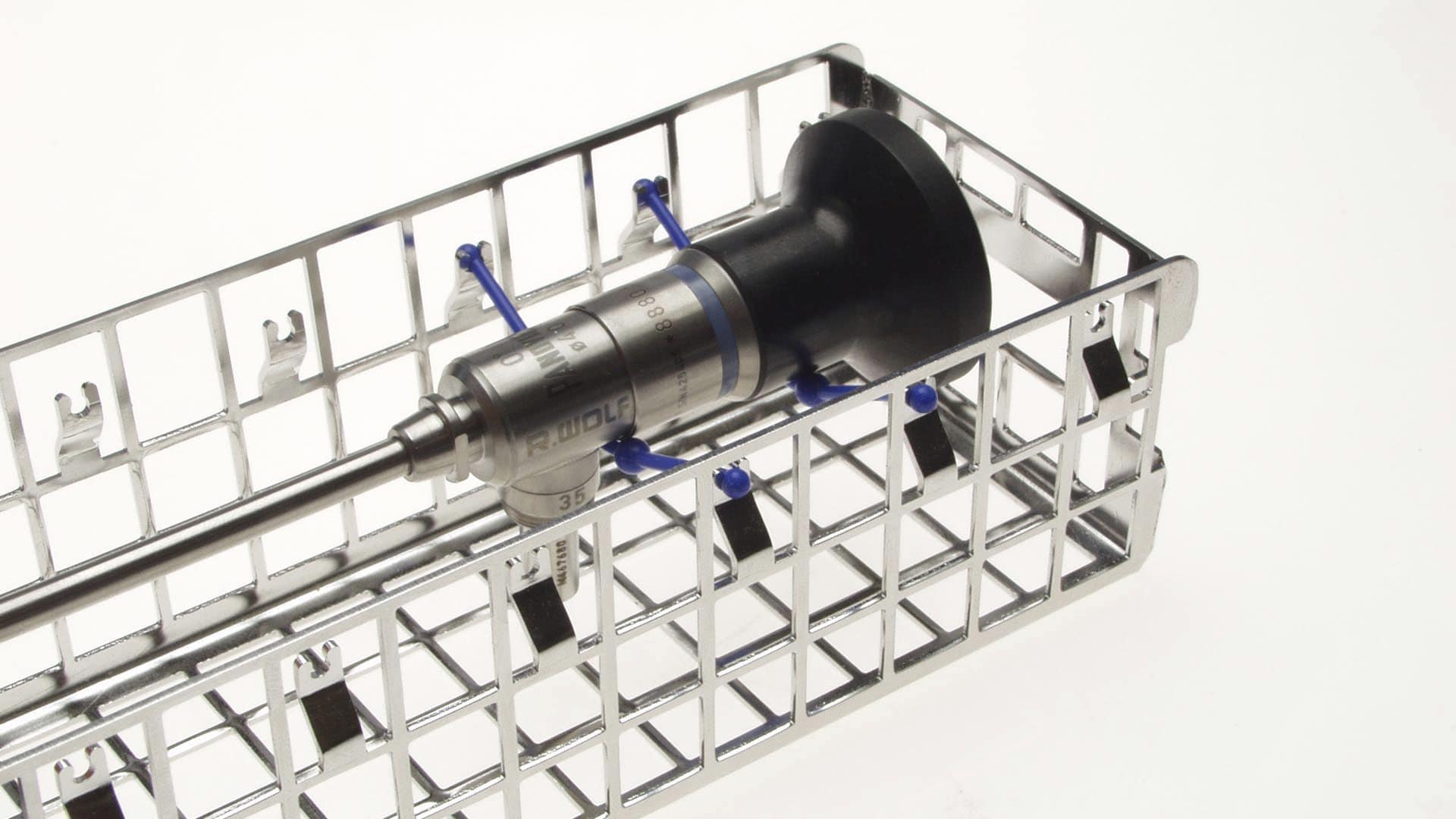 Endoscope sterilization basket 3802 series Richard Wolf stainless steel / perforated