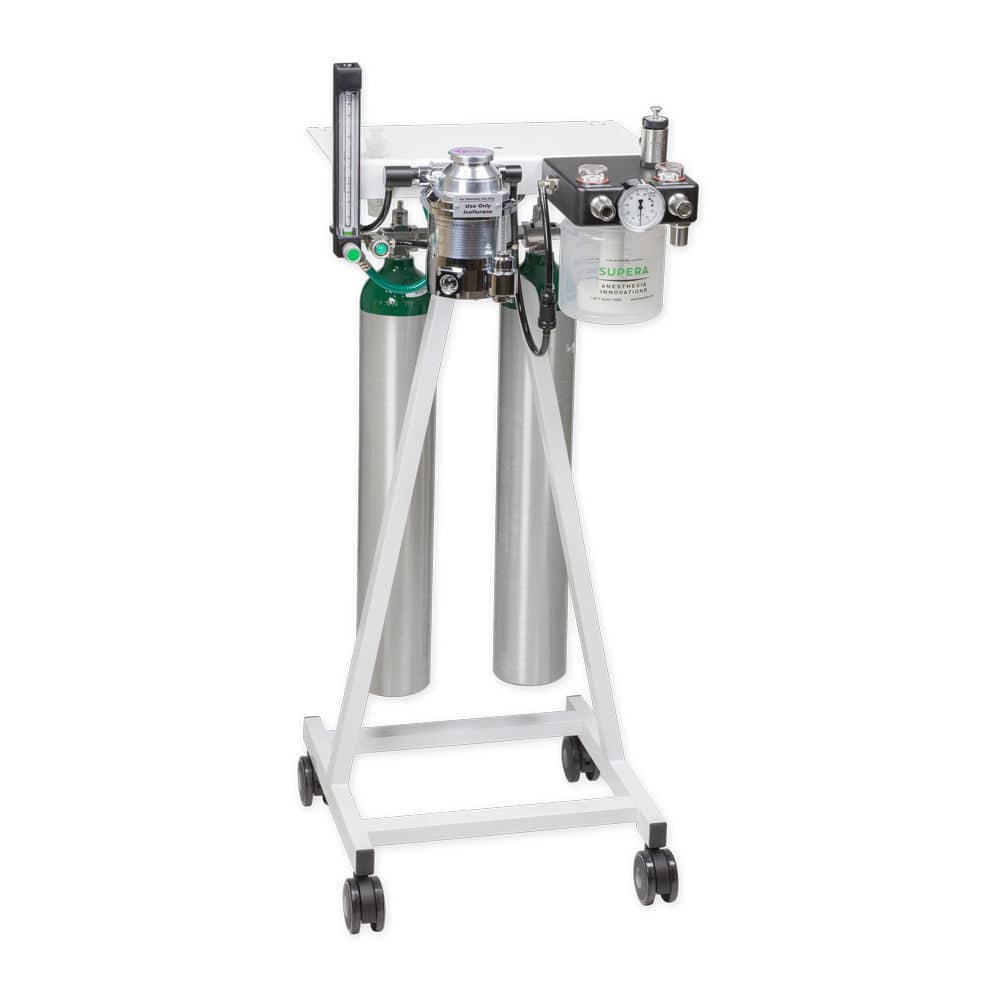 Trolleymounted veterinary anesthesia workstation M1200 Supera