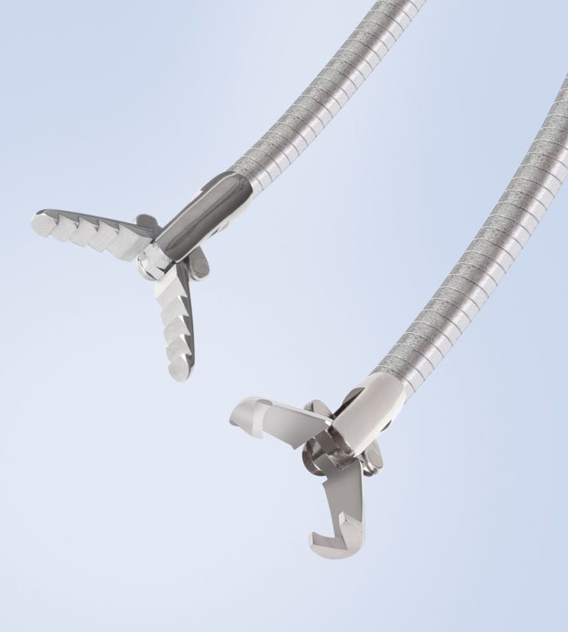 Endoscopic forceps MediGlobe grasping / disposable / reusable