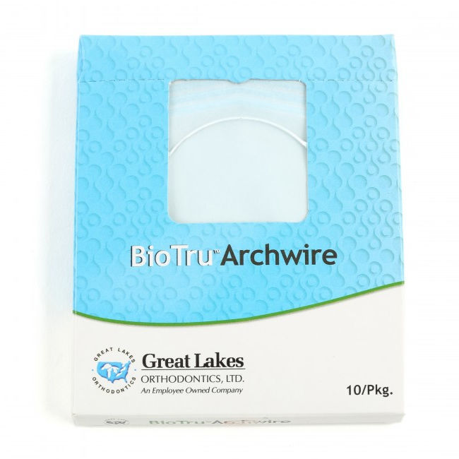Round orthodontic archwire BioTru® Great Lakes Dental Technologies