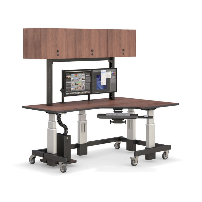 Medical computer workstation / heightadjustable / mobile STC72483030