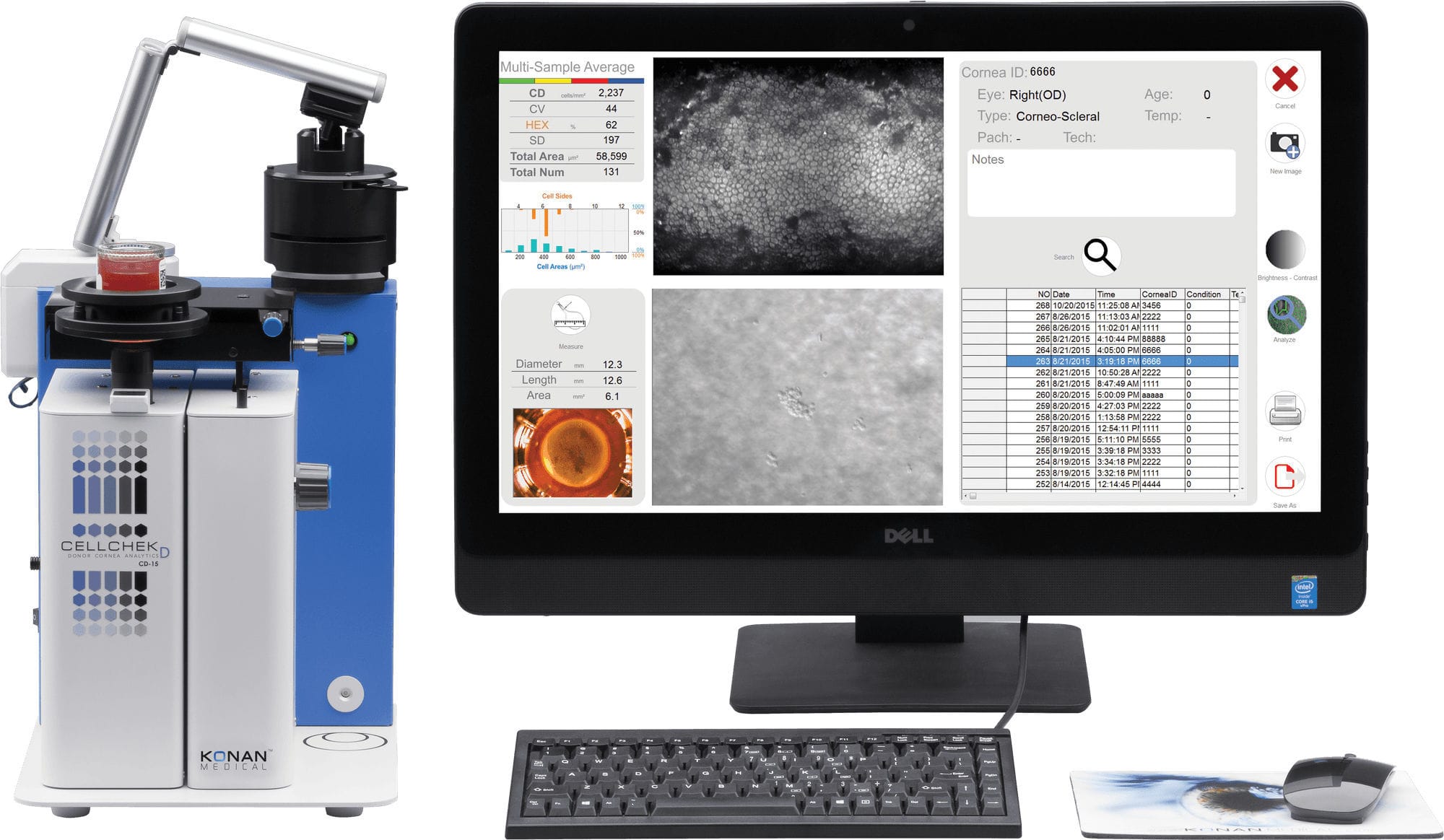 Pachymeter CellChek® D Konan Medical USA specular microscope