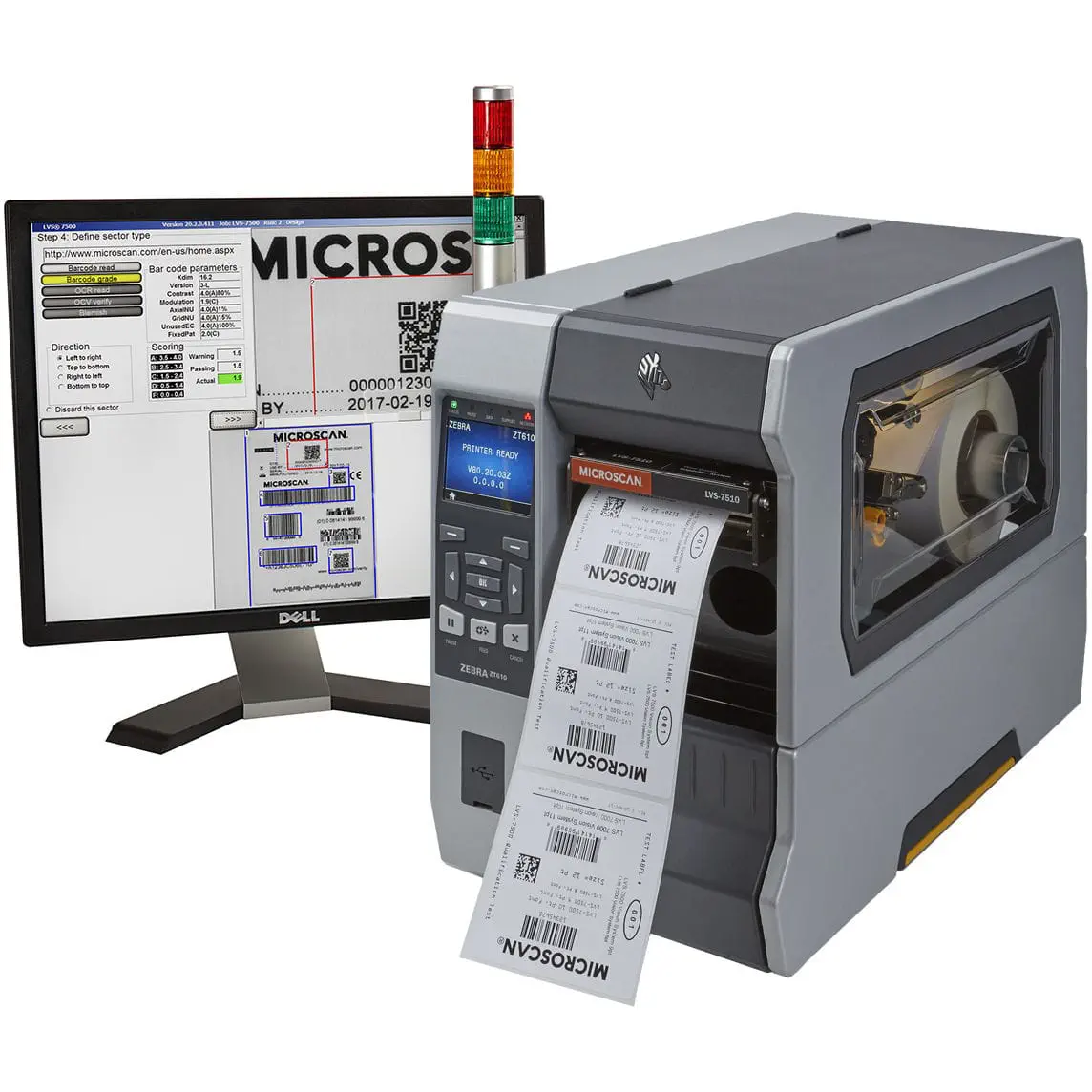 Laser printer - LVS-7510 - Microscan - label / medical / desktop