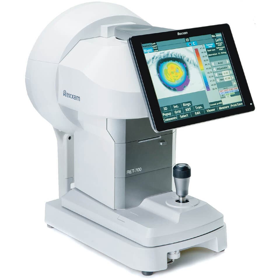 Corneal topographer - RET-700 - Rexxam - automatic keratometer / automatic  refractometer / tabletop