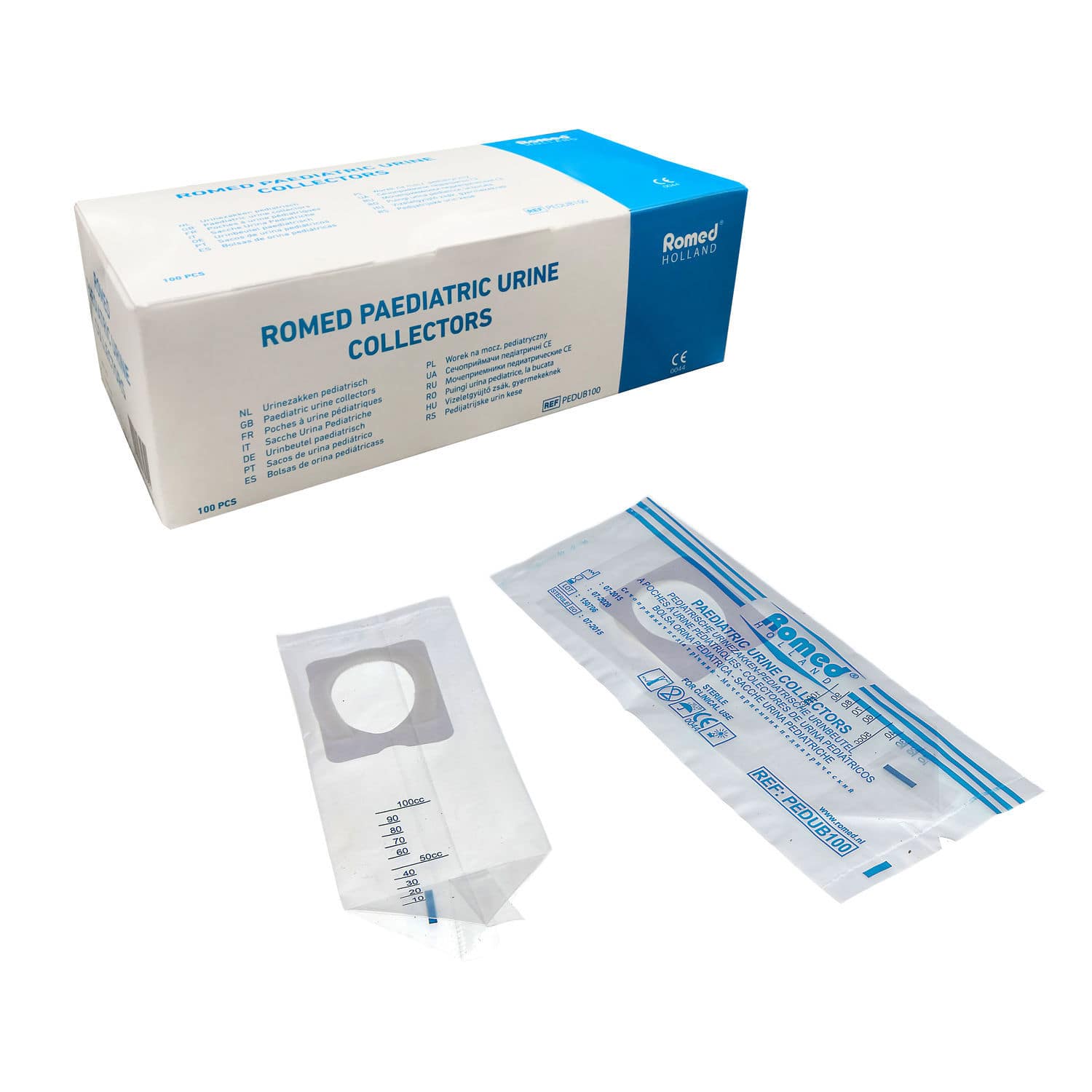 Urinary drainage set - PEDUB100 - Romed Holland - pediatric / graduated