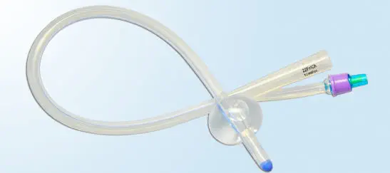 Urine Drainage Catheter Duette Poiesis Medical Vesical Double Balloon