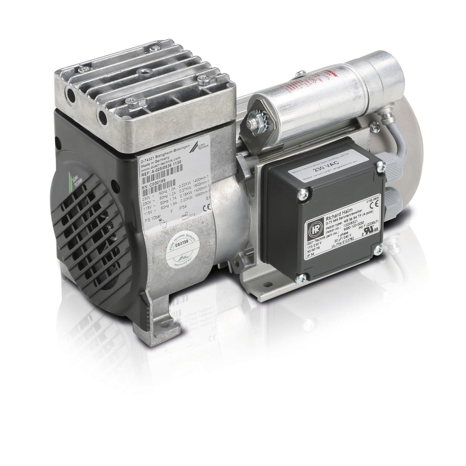 Laboratory air compressor - KK8 Series - DÜRR TECHNIK - oil-free