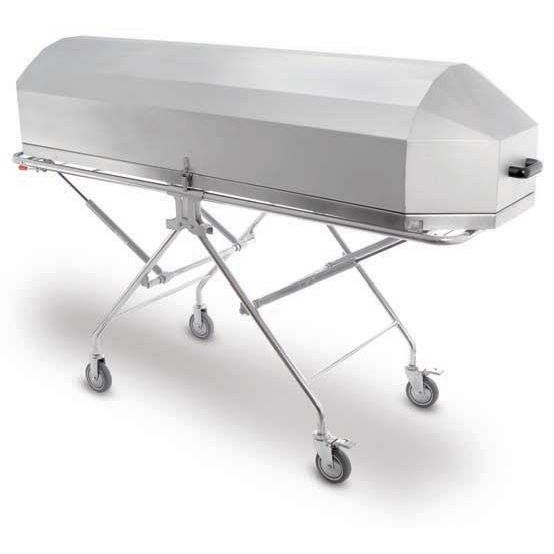 Mortuary trolley Kenyon coffin / transport / aluminum