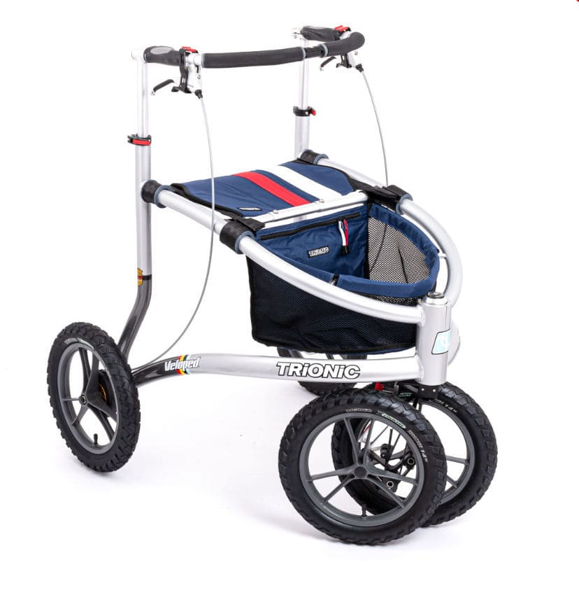 4-wheel rollator - Veloped Sport 14er L - Trionic - with seat / height ...