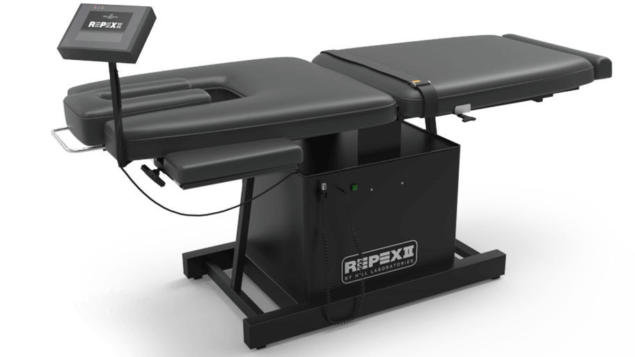 Electric chiropractic table REPEX MCKENZIE Hill Laboratories with