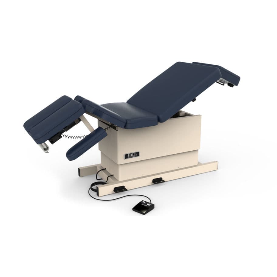 Electric massage table SCS STRAIN Hill Laboratories with armrests