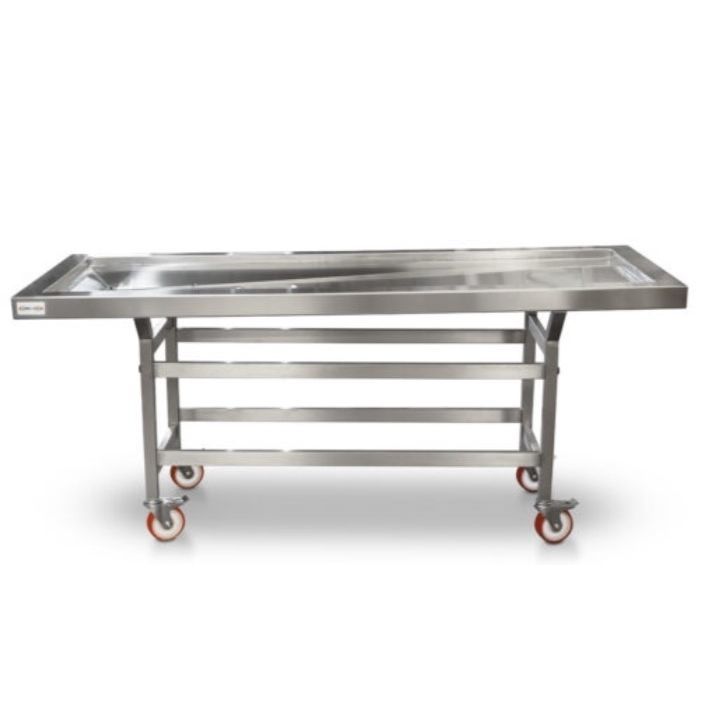 Autopsy table - ATPCART910-I - Hiplaas - rectangular / on casters ...