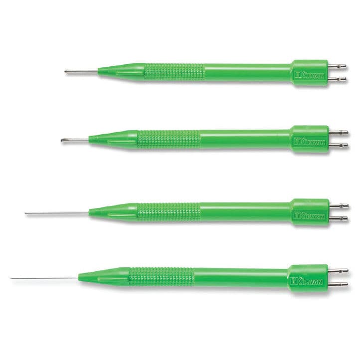 Electrosurgical electrode 1450 series Kirwan Surgical Products bipolar / straight / curved