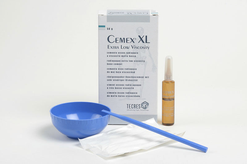 Orthopedic surgery bone cement Cemex Tecres