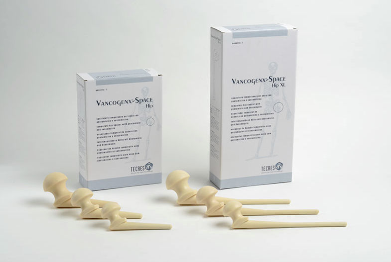 Temporaty hip spacer SpacerG SpacerG Flat Stem VancogenxSpace