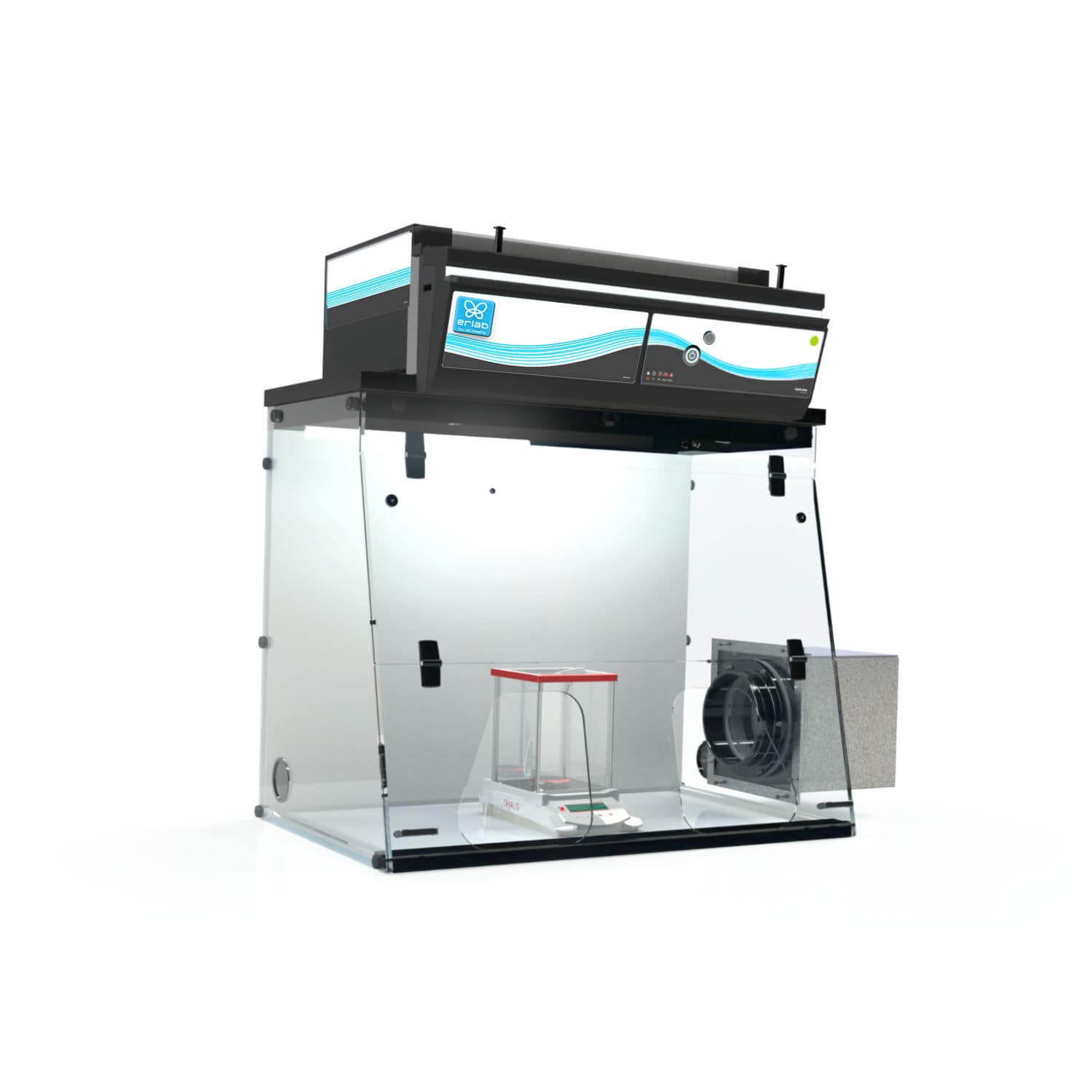 Chemical fume hood 391 Erlab for powder weighing / laboratory