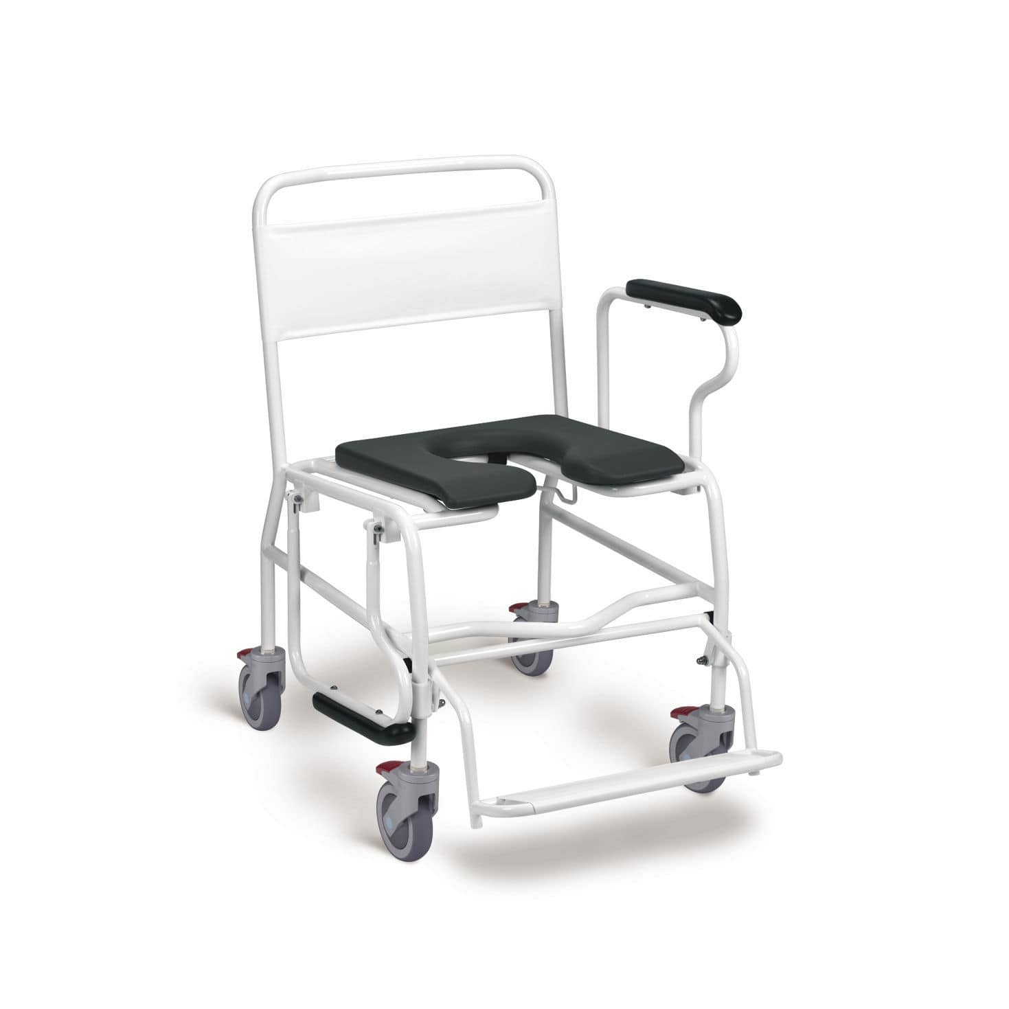 Shower chair Heavy Duty Direct Healthcare Group with armrests / mobile / ergonomic