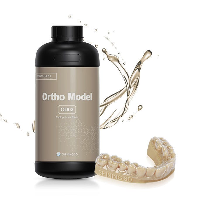 Resin dental material OD01 Shining 3D for 3D printing