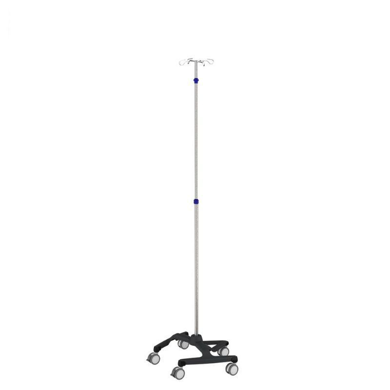 IV stand on casters - IVS5-008 - Rollsys - 4-hook / height-adjustable ...