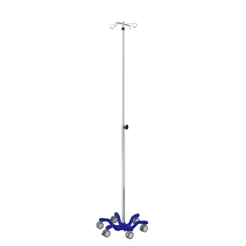 IV stand on casters - IVS6-007 - Rollsys - 4-hook / telescopic