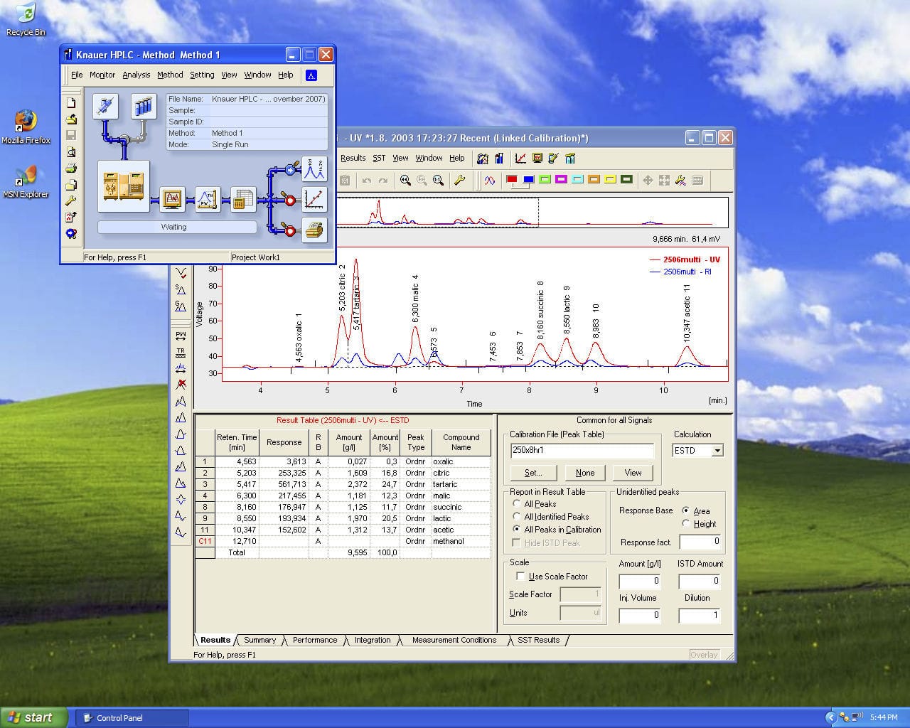 Chromatography software ClarityChrom 8.7 KNAUER analysis / data