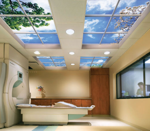 Led Panel With Graphic Animation Luminous Skyceilings Sky Factory