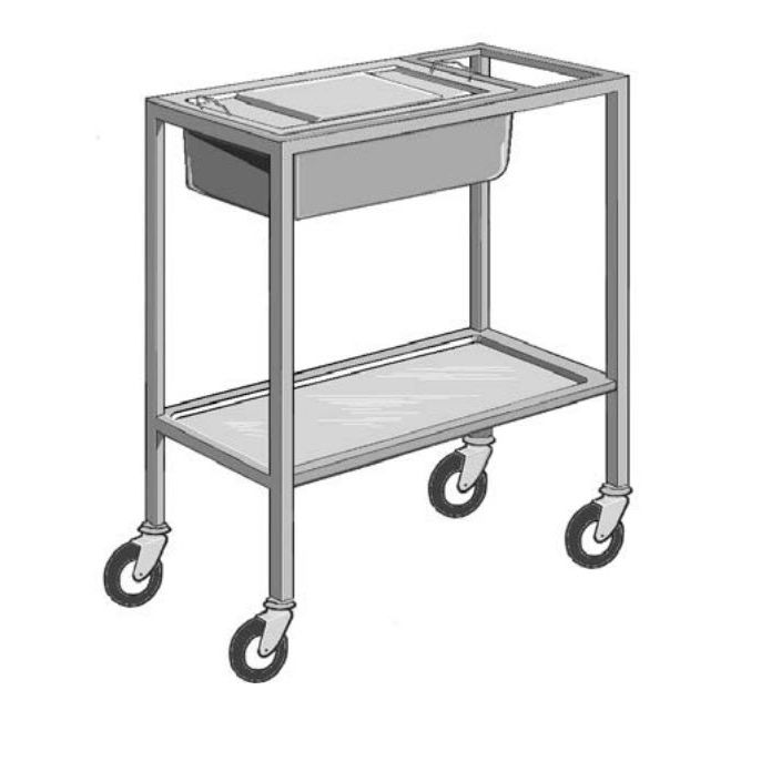 Medical trolley WDN63 SMS spółka z o.o. sterilization / for