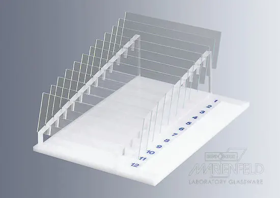 2x Pair Microscope Slides Stand Rest Rack Holder Dryer Lab Bench Display 