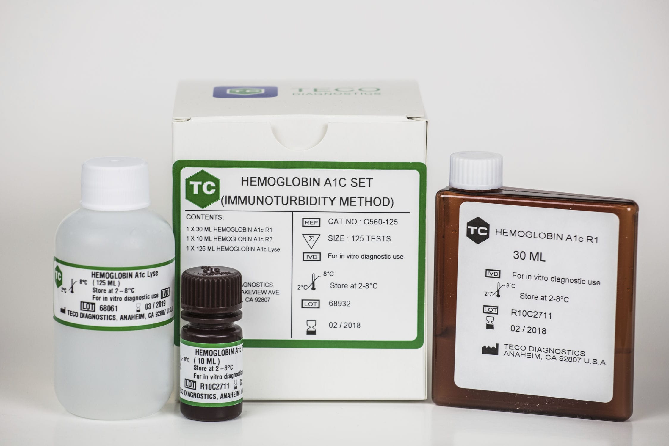 Solution reagent kit G560125 Teco Diagnostics blood sample / for