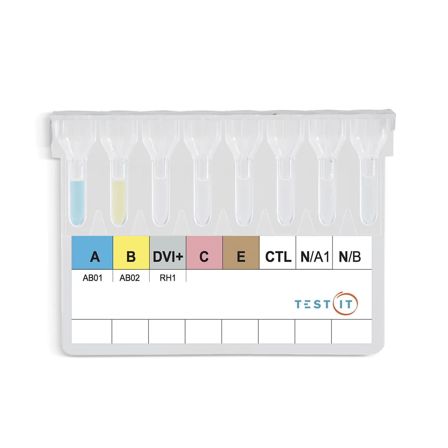 Blood typing test kit TG105 Turklab Tibbi Malzemeler San. Tic. A.S