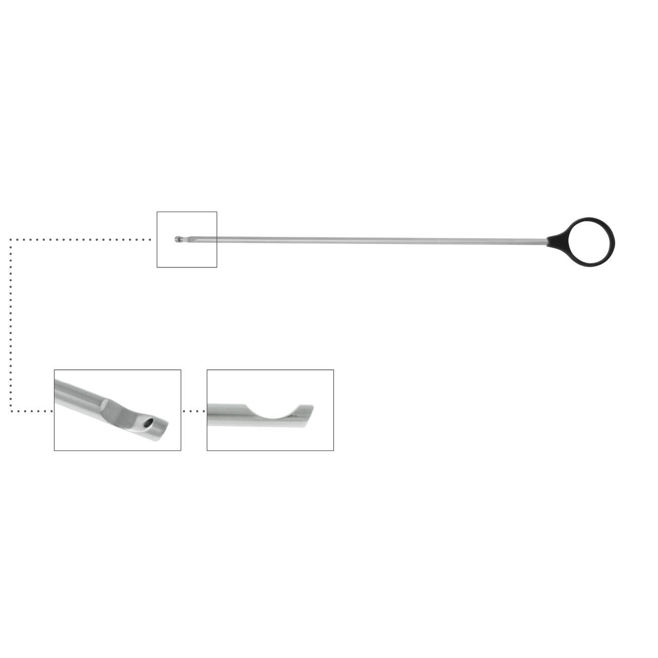 Endoscopic orthopedic surgery knot pusher 900283 Eberle