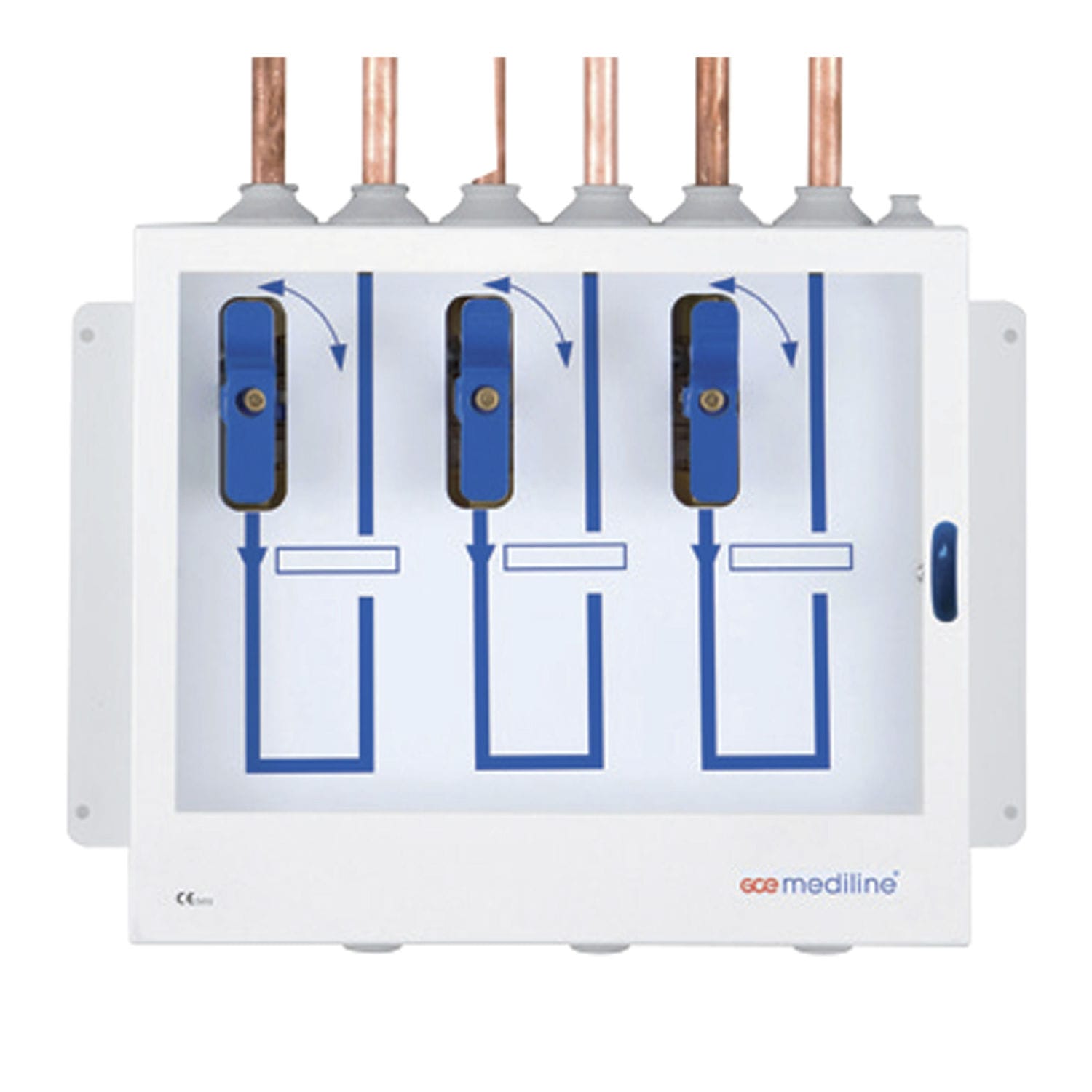 Medical Monitoring System Dn15 Gce Group For Medical Gas Plants Wall Mounted 8315