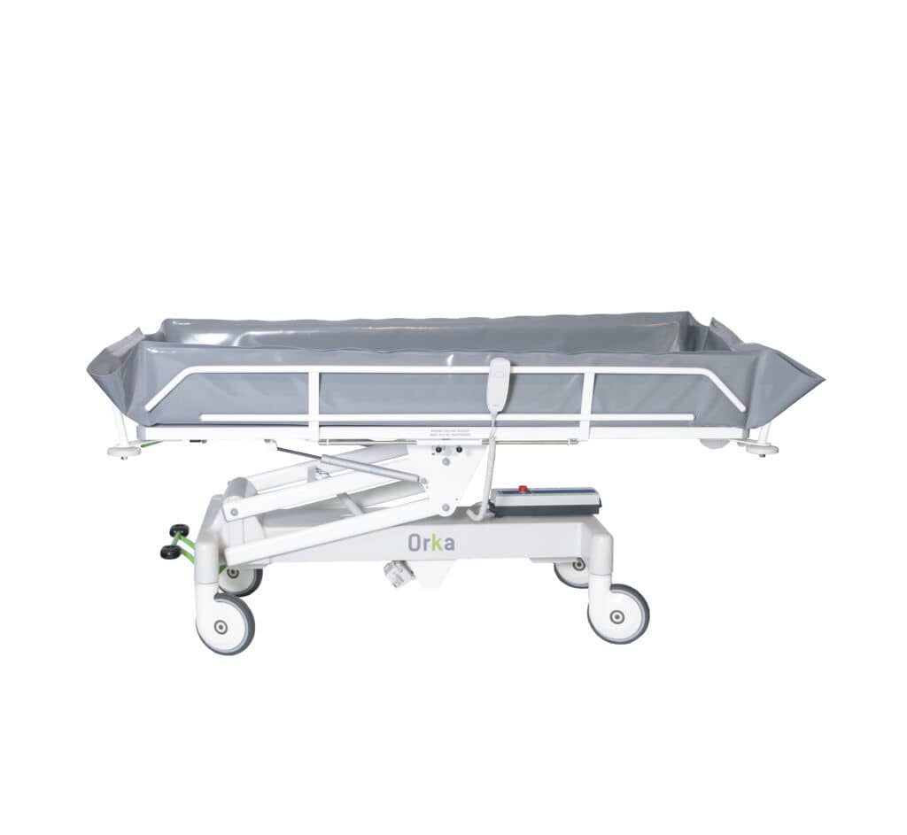 Electric shower trolley Orka Human Care Group hydraulic / bariatric