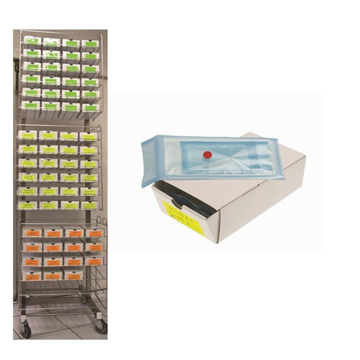 Sterilization trolley medicalex storage for surgical instruments