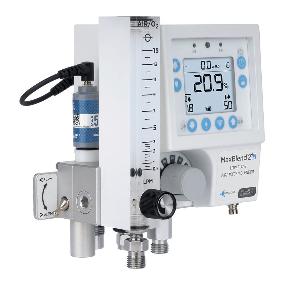 Respiratory gas blender MaxBlend™ 2+p Maxtec oxygen