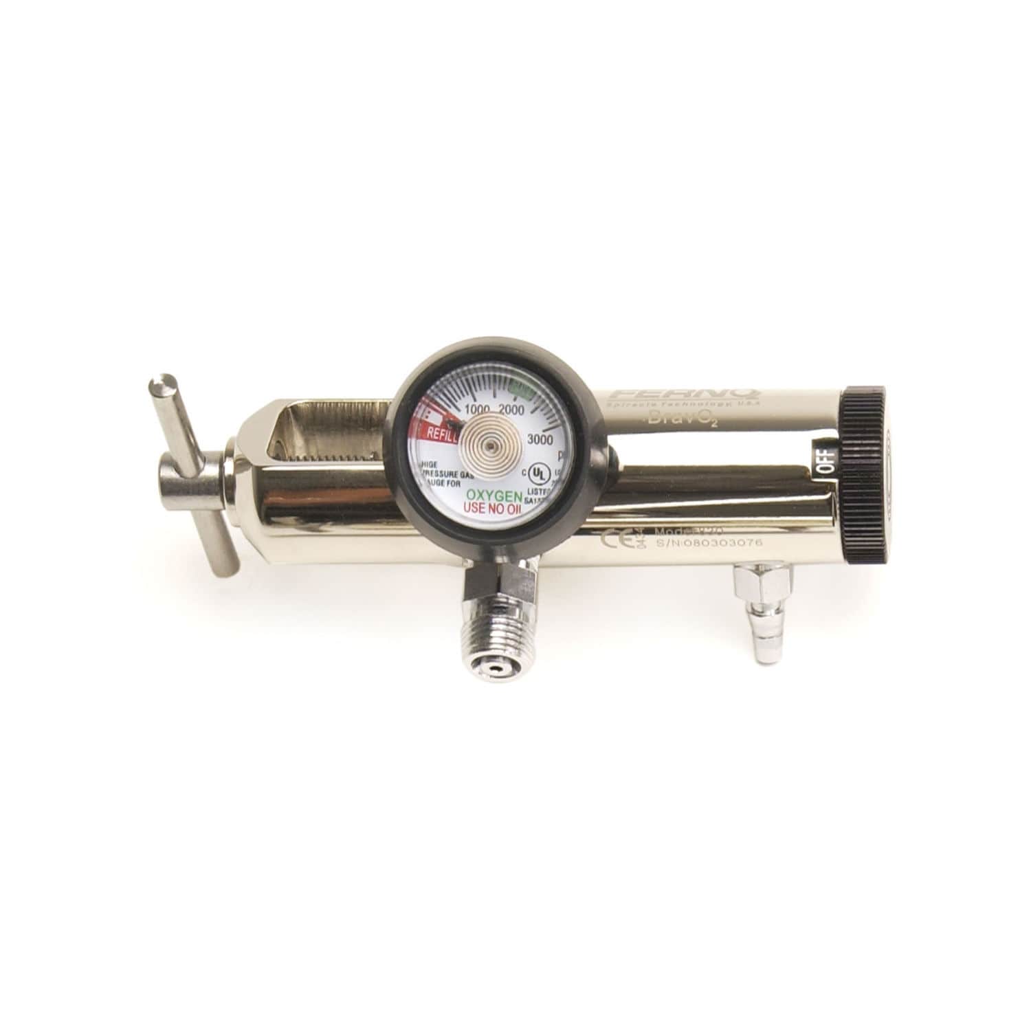 Oxygen pressure regulator - 830 BRAVO2 - Ferno International - medical ...