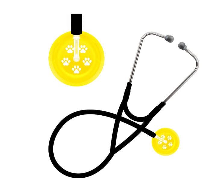 Cardiology stethoscope - Paw Print - UltraScope - veterinary / single