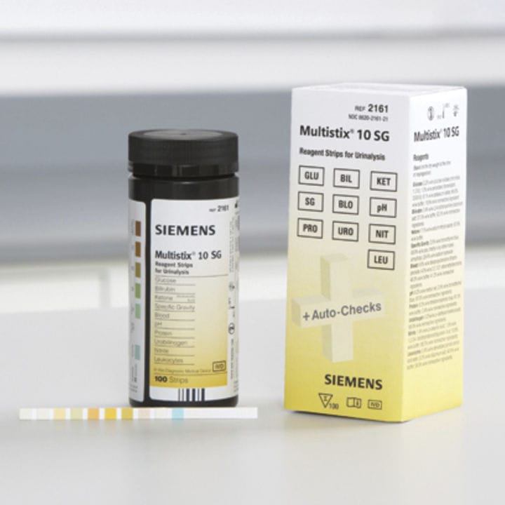 Diabete test strip Multistix® 10 SG Siemens Diagnostics urinary