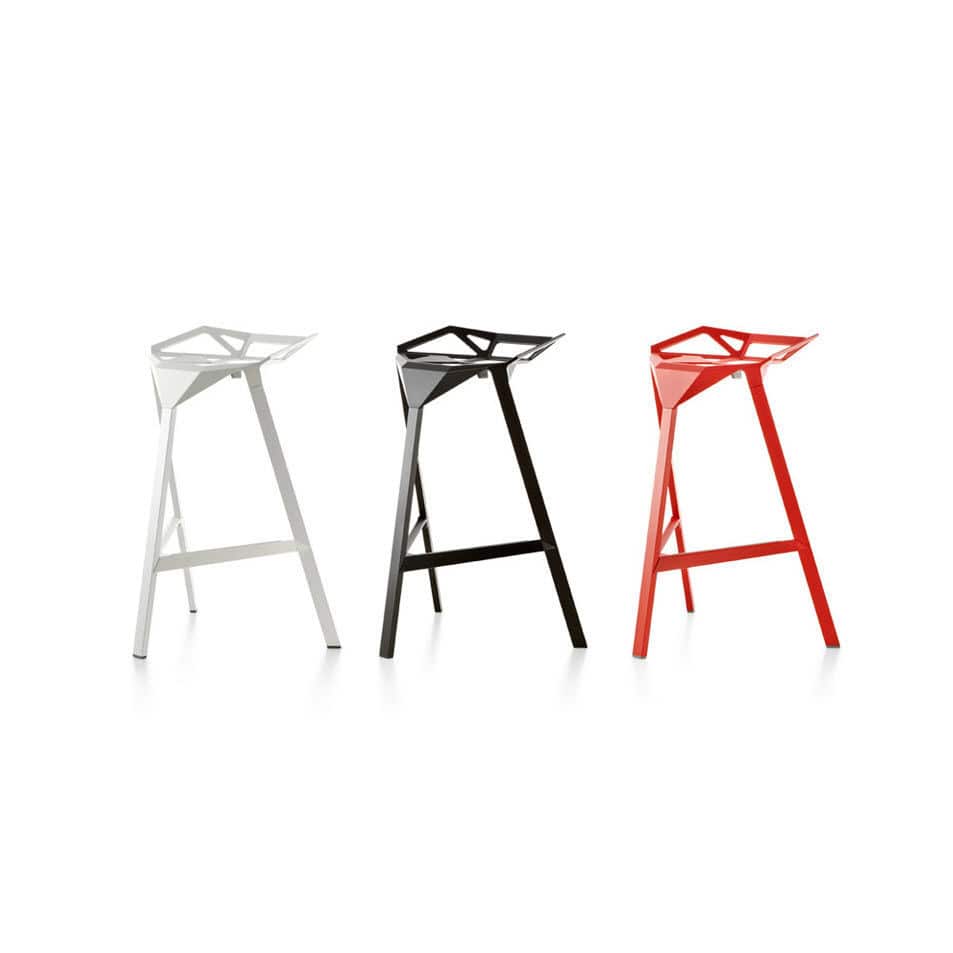 Healthcare facility stool One Herman Miller stackable / black / white