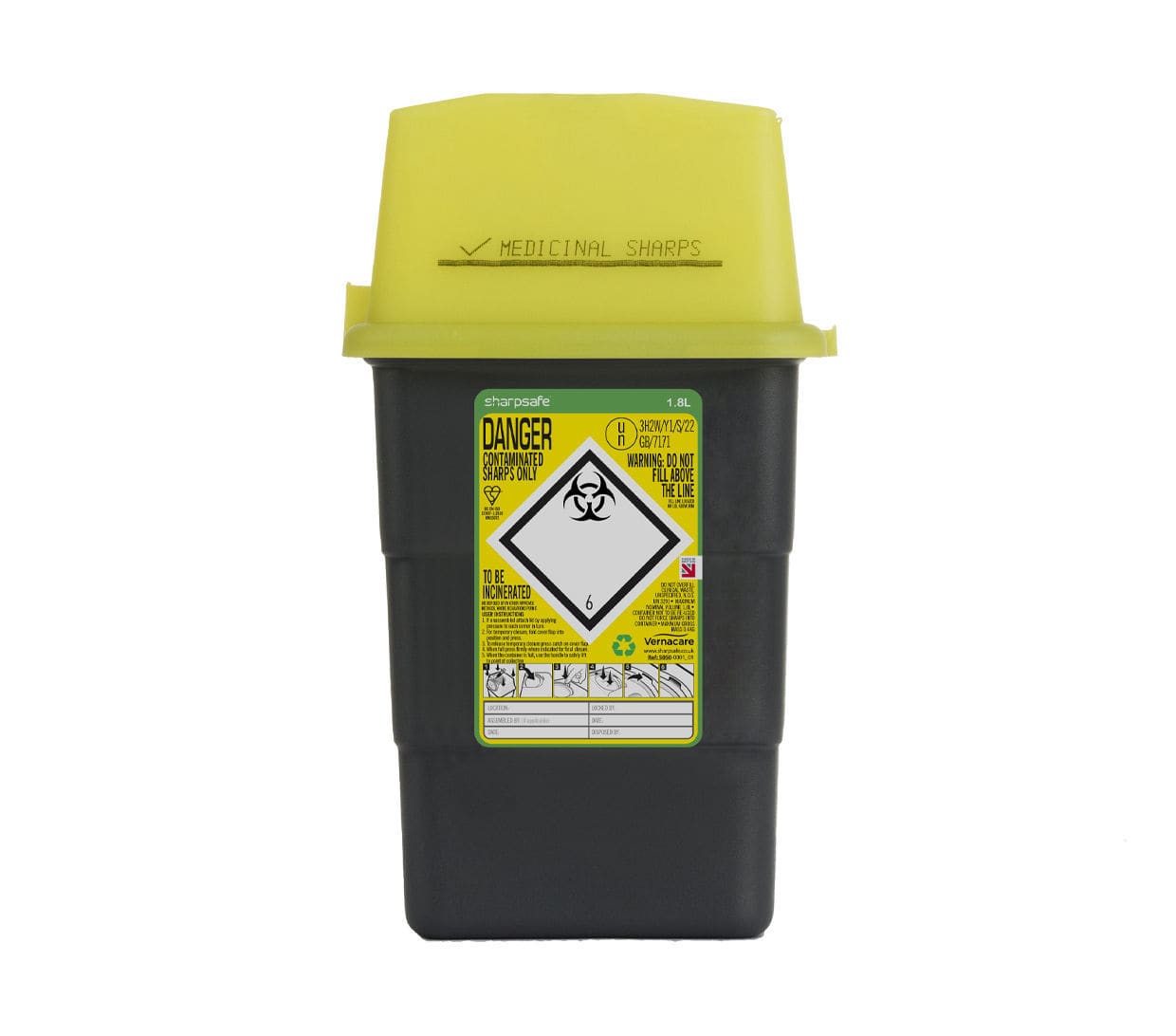 Waste container 5050XXXX Vernacare safe