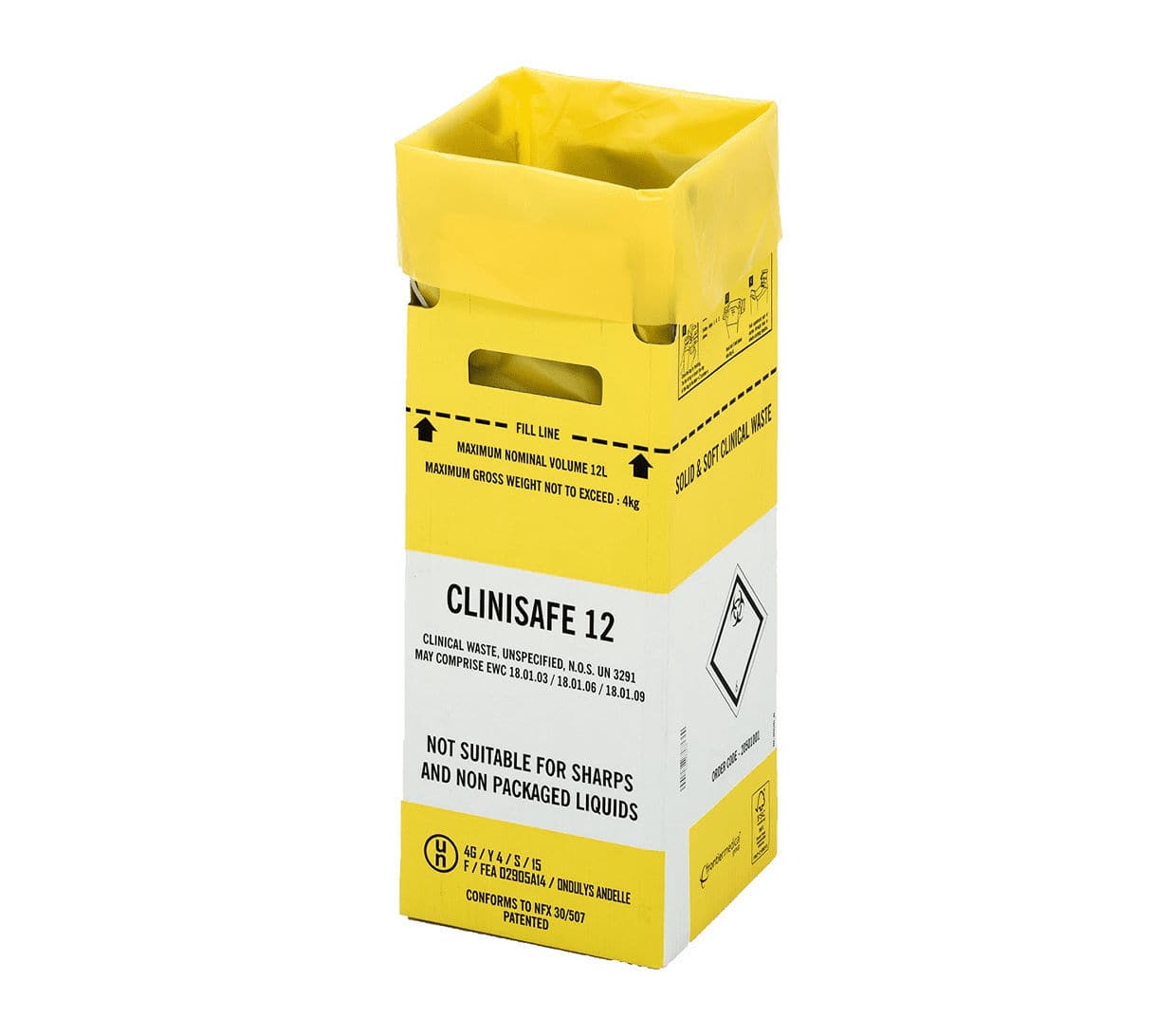 Cardboard waste bin - 2050XXXX - Vernacare