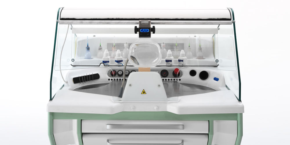 Dental laboratory workstation with hood Orthobox CATO Odontotecnica Srl
